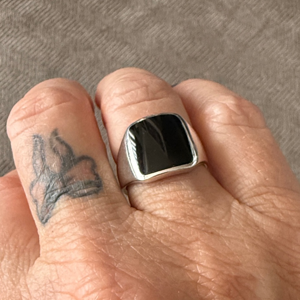Sterling Silver Black Onyx Ring - NEW!